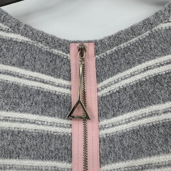 Soft Surroundings Margulies Sweater Zip Back Tunic Sweater Woman’s size XL gray - Picture 7 of 10